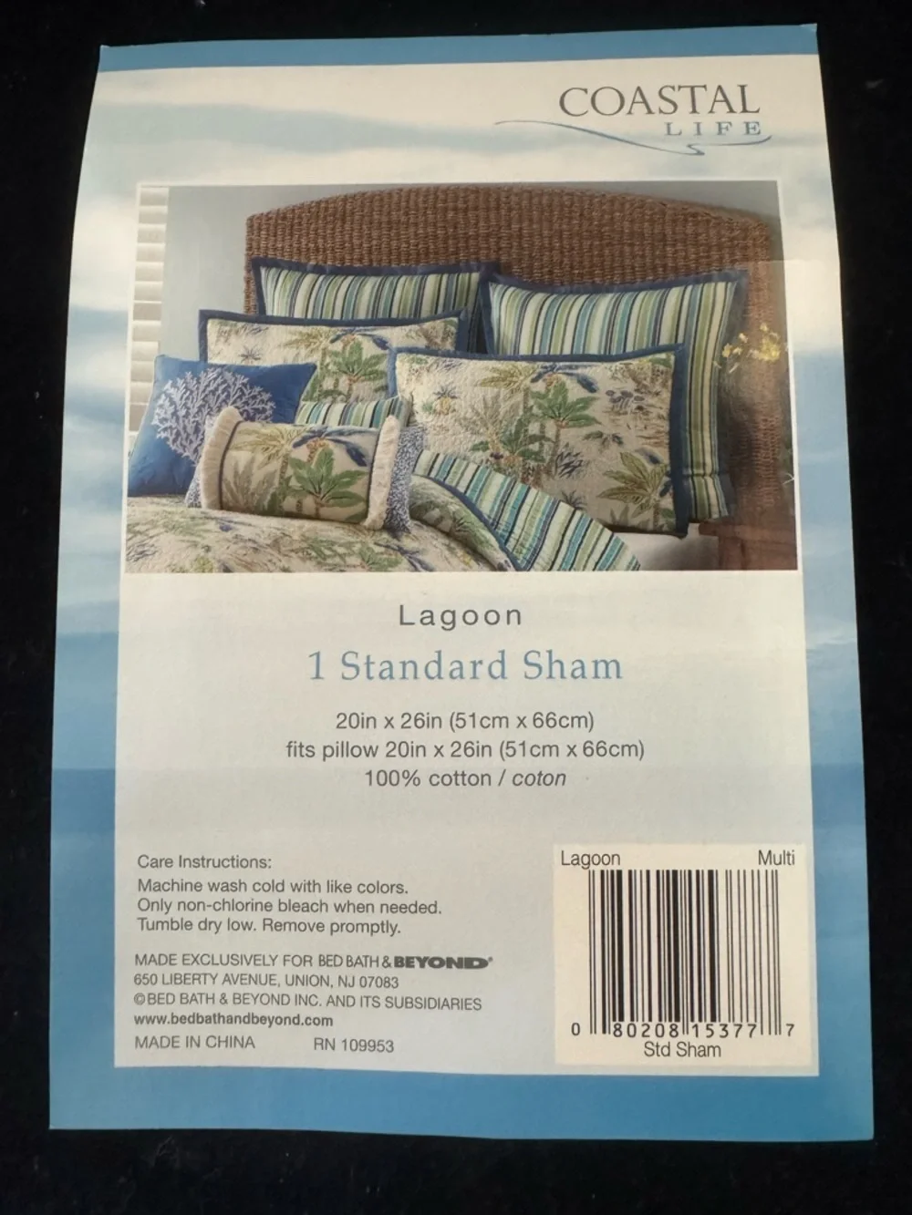 Coastal Life Full/Queen Quilt Set, 2 Shams & 3 Decorative Pillows in 100% cotton - Picture 10 of 15